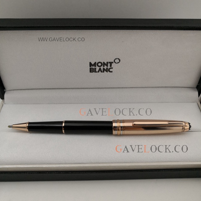 Mont Blanc Replica Pens Meisterstuck Rose Gold Cap Rollerball Pen